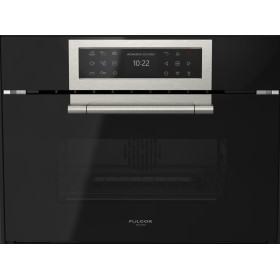 Комбинированный паровой шкаф (черное стекло) FULGOR-Milano FCLCSO 4510 TEM BK