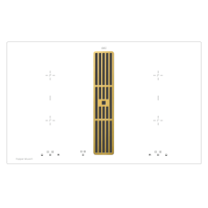 Индукционная варочная панель с вытяжкой Kuppersbusch KMI 8500.0 WR Gold