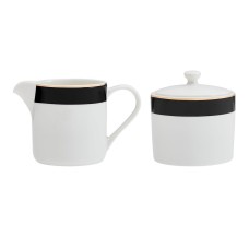 MKLDSUGCRMSET Набор для сахара и сливок фарфоровый Mikasa Luxe Deco 245 мл белый Kitchen Craft