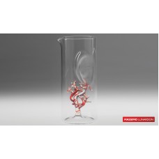 Графин CORALLO, декор "Кораллы", 100% боросиликатное стекло, D 11см, Н 24.5см