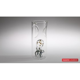 Графин OCTOPUS, декор "Осьминог на дне", 100% боросиликатное стекло, D 11см, Н 24.5см