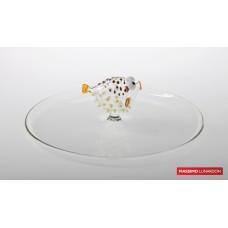 Поднос "Рыба-фугу" FUGU, 100% боросиликатное стекло, D 32см