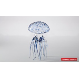 Декоративное изделие "Синяя медуза" MEDUSA BLU, 100% боросиликатное стекло, D 12см, H 22см