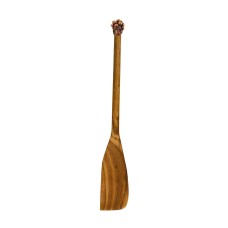 Лопатка деревянная с медной накладкой узкая "Смородина"