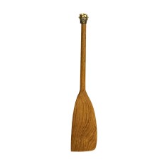 Лопатка деревянная с латунной накладкой "Смородина" широкая