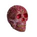 Череп красный с золотом, большой, 18см, Chateau Collection