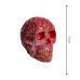Череп красный с золотом, большой, 18см, Chateau Collection
