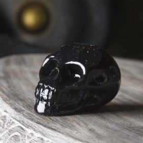 Череп черный, малый, 10см, Chateau Collection