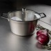 F24MV Кастрюля со стеклянной крышкой, 24см, 4,3л, нерж. сталь
