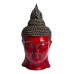 Фигурка Голова Будды, красная, 40см, дерево, Chateau Collection