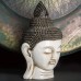 Фигурка Голова Будды, белая, 40см, дерево, Chateau Collection