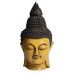 Фигурка Голова Будды, жёлтая, 40см, дерево, Chateau Collection