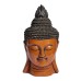 Фигурка Голова Будды, оранжевая, 40см, дерево, Chateau Collection
