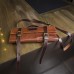 Сумка-скрутка для ножей из натуральной кожи, без логотипа, цвет коричневый, длина 45 см
