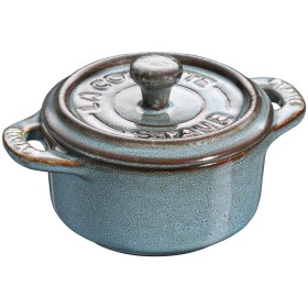 STAUB	40512-000	Мини-кокот круглый, 10 см, античный бирюзовый