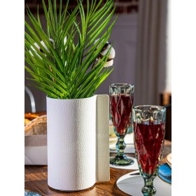 Ваза для цветов, белый 10х20 см, VERO