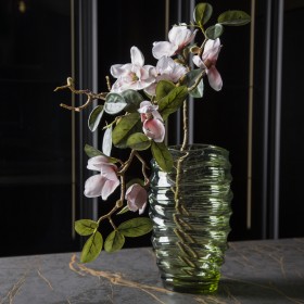 AVDEEV CRYSTAL Ваза д/цветов "Малберри" высокая, зеленая 