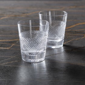 Набор из 2-х низких стаканов для виски Diamond Line 290 мл,  хрусталь, Waterford