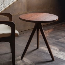 Столик круглый, размер 56L X 56D X 61H см, дерево (тик), масло, воск, Chateau Collection