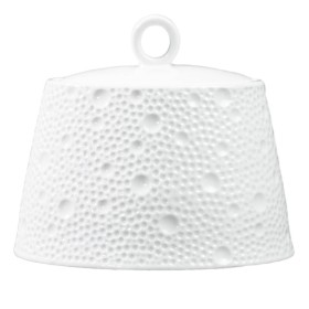 T5507750/7749 Сахарница 320 мл, 11,6х11,6 см + крышка, фарфор, Meteorite, HOME CHEF