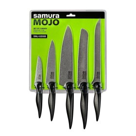 SMJ-0250B/K Набор ножей 5 в 1 "Samura MOJO" 10,23,48,55,85, корроз.-стойкая сталь, полипропилен чёрн