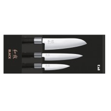 67S-310 Набор ножей 3 шт. KAI, Васаби black, 6710P + 6715U + 6716S