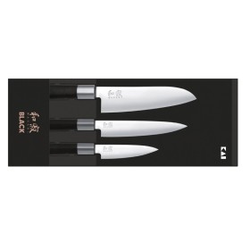 67S-310 Набор ножей 3 шт. KAI, Васаби black, 6710P + 6715U + 6716S