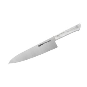 SHR-0085AW/K Нож кухонный "Samura HARAKIRI" Шеф 208 мм, корроз.-стойкая сталь, белый акрил
