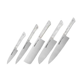 SHR-0250AW/K Набор ножей 5 в 1 "Samura HARAKIRI" 11,23,43,85,95,  корроз.-стойкая сталь, белый акрил