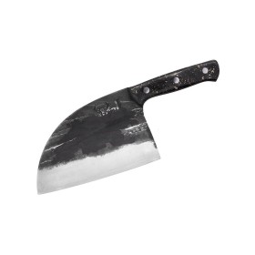 SMB-0040MC/K Топорик кухонный "Samura MAD BULL" 180 мм, мраморный карбон