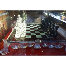 Avdeev Crystal С2003/35ч  Композиция "Хрустальные шахматы" черные 