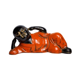  Фигурка Будда - младенец, спящий, большой, оранжевый , 40 см,  дерево, Chateau Collection