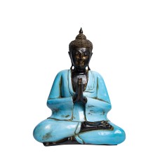  Фигурка Будда, сидящий в позе лотоса, большой, голубой, 50 см, полирезина	 Chateau Collection