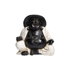 Фигурка Будда, сидящий в позе лотоса, средний, белый, 35 см, дерево  Chateau Collection