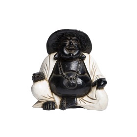 Фигурка Будда, сидящий в позе лотоса, средний, белый, 35 см, дерево  Chateau Collection