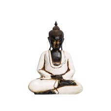 Фигурка Будда сидящий, "Медитация", средний, белый, 35 см, дерево   Chateau Collection
