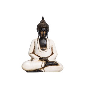 Фигурка Будда сидящий, "Медитация", средний, белый, 35 см, дерево   Chateau Collection