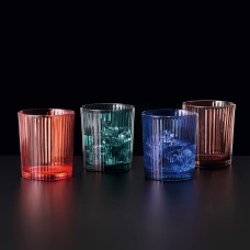 Набор из 4 цветных стаканов V= 370 мл (Лисий красный / Морской зеленый / Темно-синий / Мокко-мусс), серия APERITIVO Colors