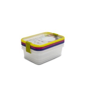 2321CA	Контейнер прямоугольный 1000 мл разноцветный Omada, набор 3 шт