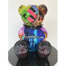 Скульптура Медведь Porsche (маленький), h30x15x25cm, Naor, Франция  Art-S/N/BPorsche/30