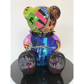 Скульптура Медведь Porsche (маленький), h30x15x25cm, Naor, Франция  Art-S/N/BPorsche/30