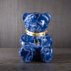 Скульптура Медведь Dior (Большой), 40x29x33cm, Naor, Франция, цвет синий Art-S/N/BD/BL40