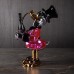 Скульптура Scrooge McDuck с бутылкой и саблей Красный, h40 см, хром/резина, Naor, Франция Art-S/N/MDRed/40