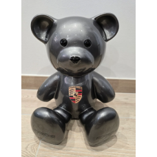 Скульптура Мишка Porsche, H35 см, Naor, Франция, цвет серый   Art-S/N/BP/GR35