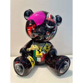 Скульптура Мишка Ferrari, H45 см, Naor, Франция Art-S/N/BF/45