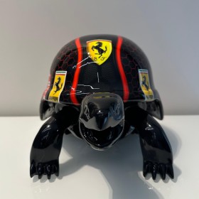 Скульптура Черная черепаха-Ferrari, L40x25x25cm, Naor, Франция Art-S/N/TFerBlack/40