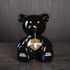 Скульптура Мишка Harley Davidson, H35 см, Naor, Франция   Art-S/N/BHarley/BLOR35