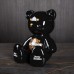 Скульптура Мишка Harley Davidson, H35 см, Naor, Франция   Art-S/N/BHarley/BLOR35