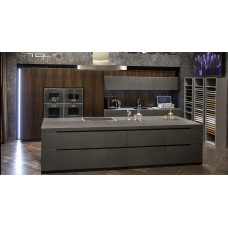 Кухня со встроенной техникой Gaggenau и Miele