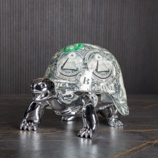 Скульптура Серебрянная черепаха-Dollar, L40x25x25cm, Naor, Франция  Art-S/N/TDSilver/40